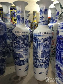 青花瓷大花瓶 景德鎮陶瓷廠批發禮品大花瓶